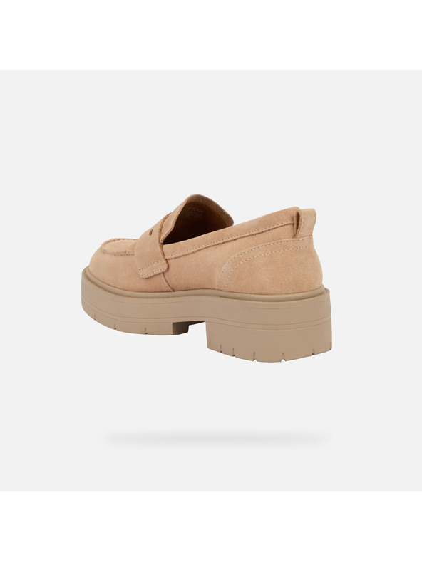 Geox Bež ženske mokasine Geox Spherica Ec7