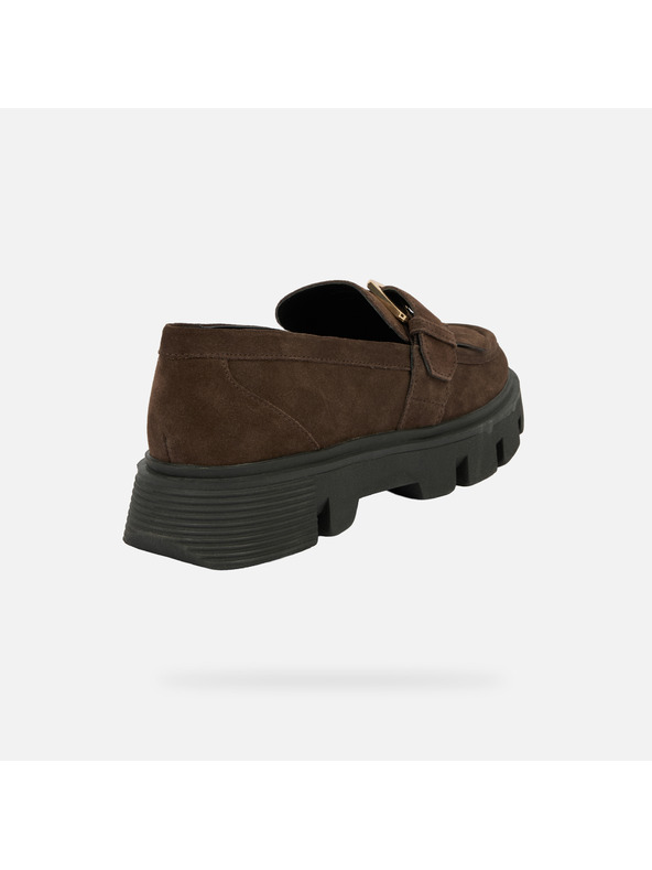 Geox Temno rjavi ženski mokasini Geox Vilde