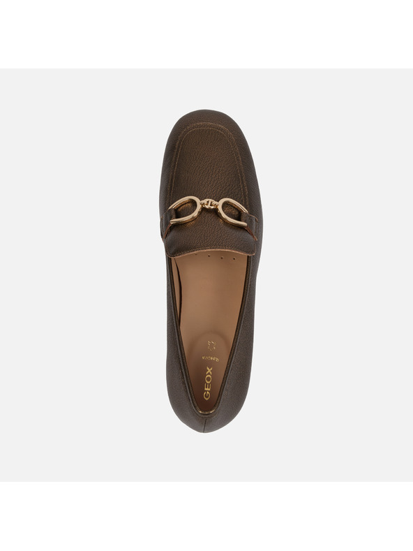Geox Zlati ženski mokasini Geox Dhyalma