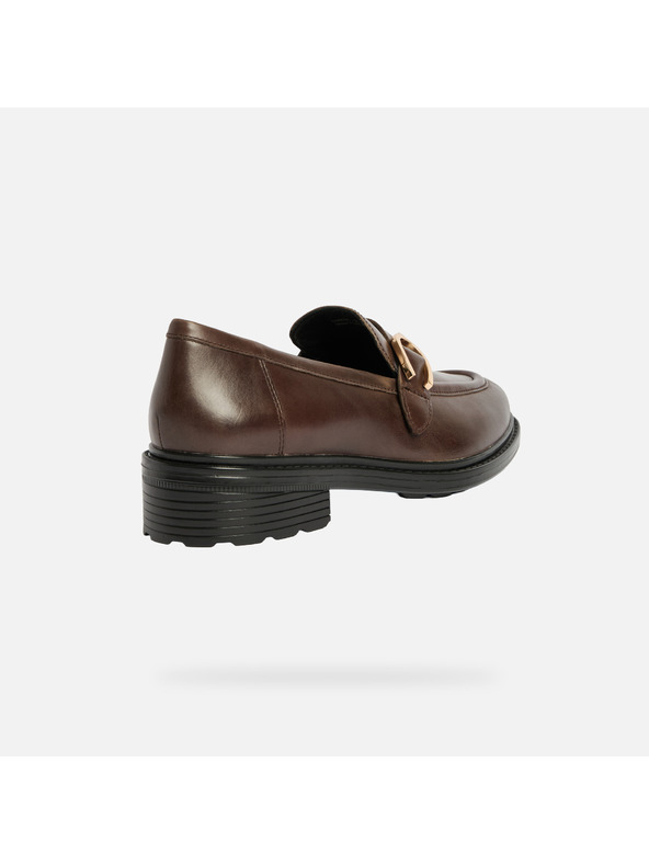 Geox Rjavi ženski mokasini Geox Walk Pleasure