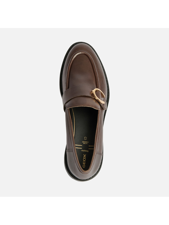 Geox Rjavi ženski mokasini Geox Walk Pleasure