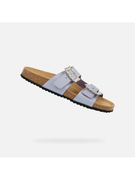 Geox Vijolični ženske natikači Geox Brionia R