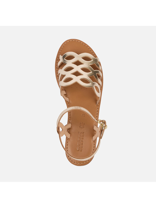 Geox Zlati ženski sandali Geox Sozy S