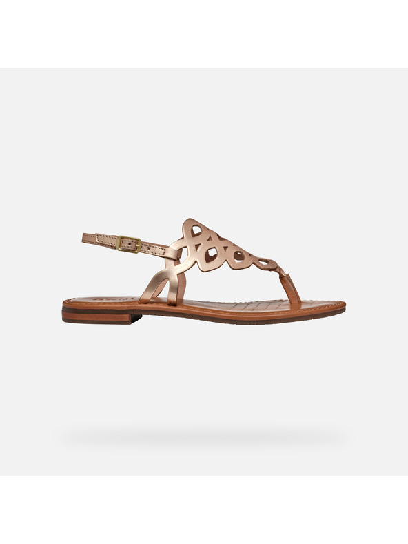 Geox Zlati ženski sandali Geox Sozy S