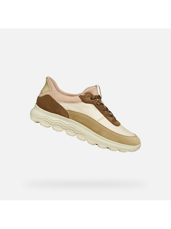 Geox Bež ženski tekaški čevlji Geox Spherica Plus