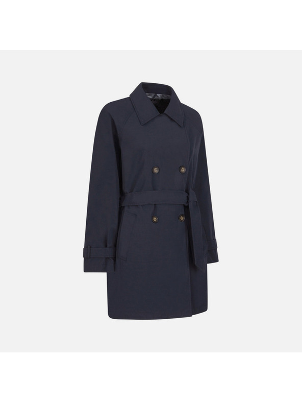 Geox Tmavo modrý dámsky trenčkot Geox Ilde