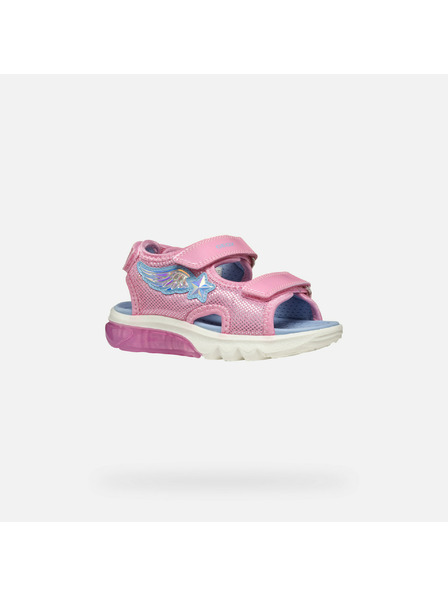 Geox Rožnati dekliški sandali Geox Ciberdron
