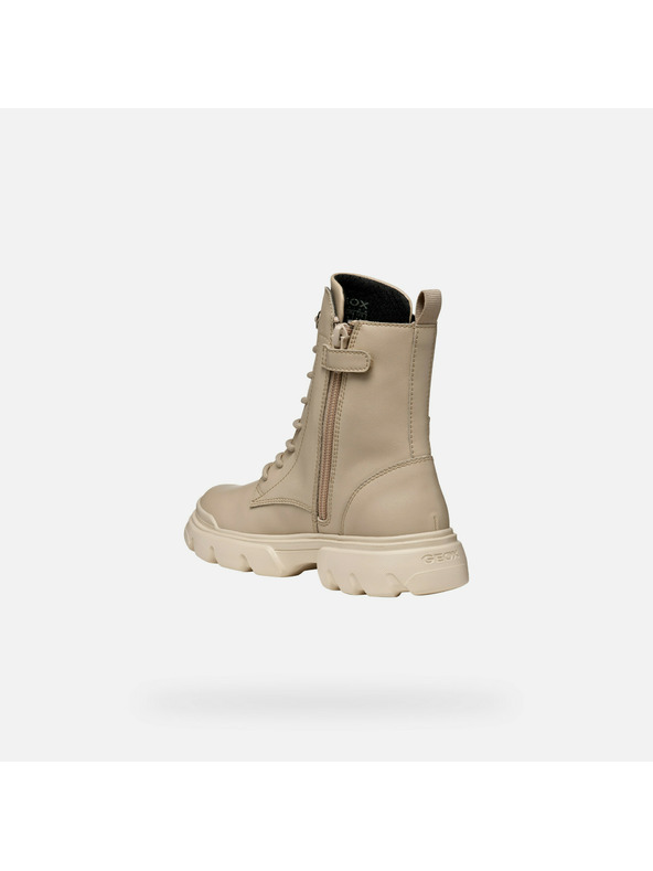 Geox Bež dekliška gležnjarska obutev Geox Junette