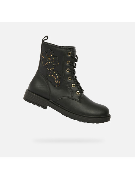 Geox Črna dekliška gležnjarska obutev Geox Eclair Girl