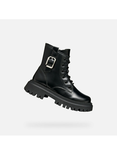 Geox Črna dekliška gležnjarska obutev Geox Maquinnens