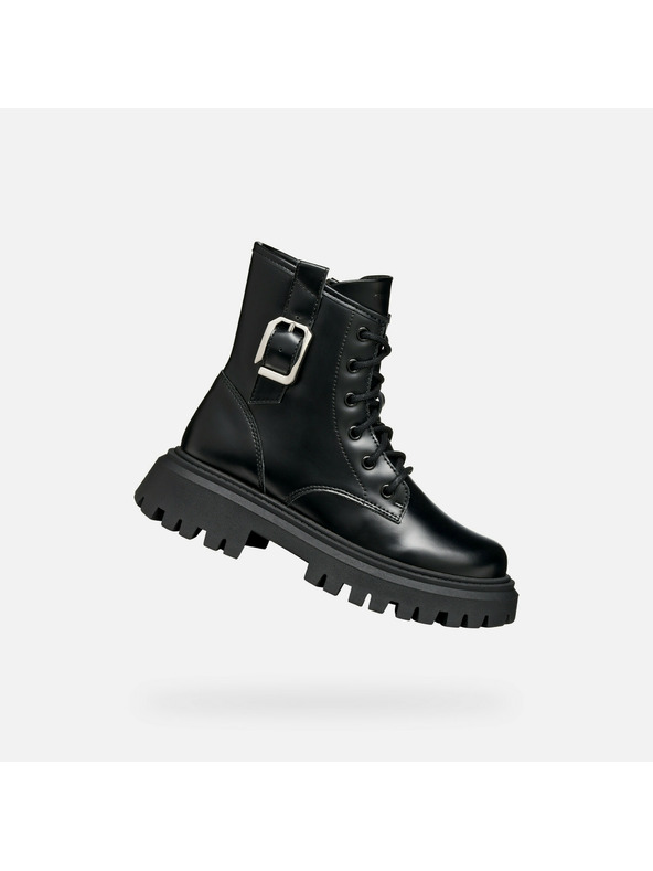 Geox Črna dekliška gležnjarska obutev Geox Maquinnens