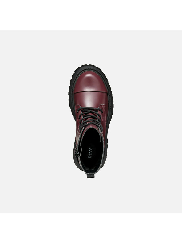 Geox Vinsko rdeča dekliška gležnjarska obutev Geox Maquinnens Girl