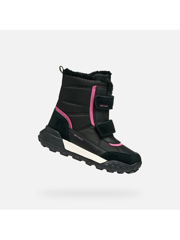 Geox Črna dekliška gležnjarska obutev Geox Trekkyup AB