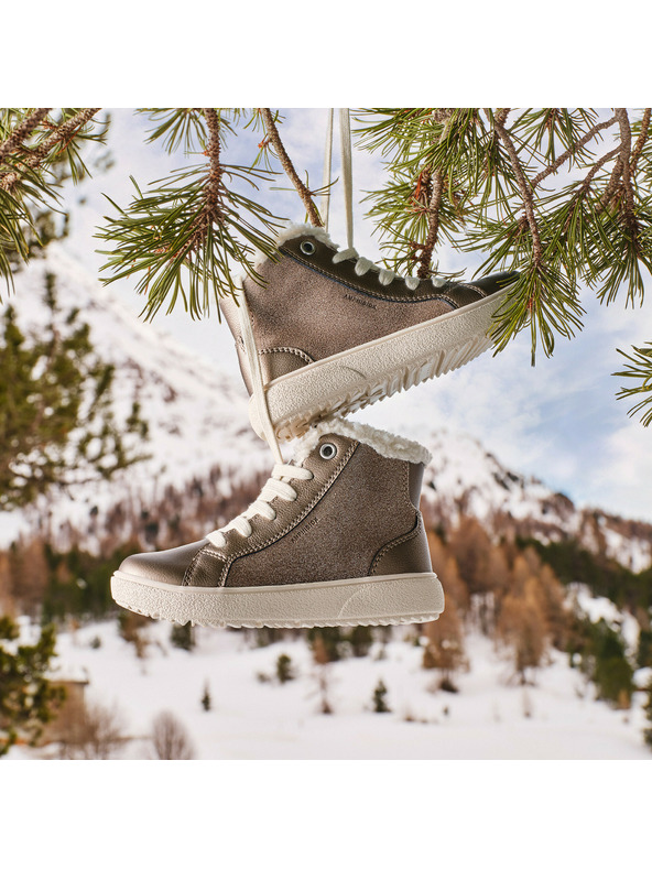 Geox Bež dekliška gležnjararska obutev Geox Theleven Girl B AB