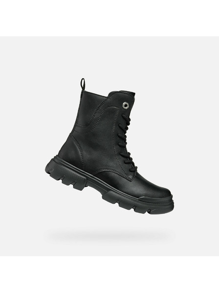 Geox Črni dekliški gležnjarji Geox Junette