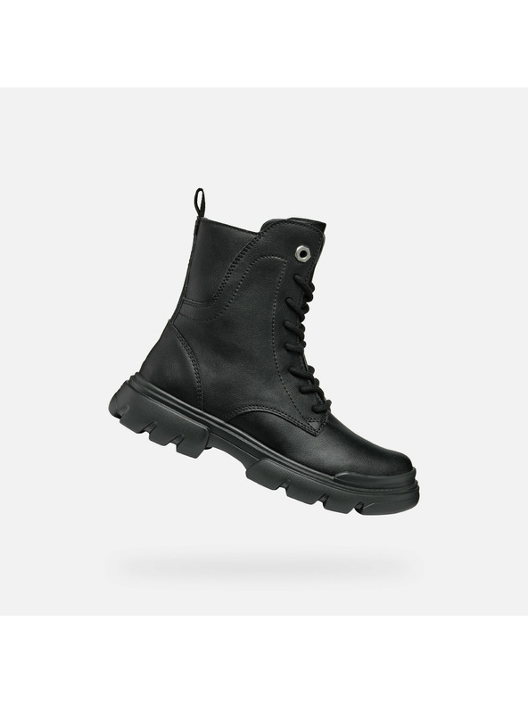 Geox Črni dekliški gležnjarji Geox Junette