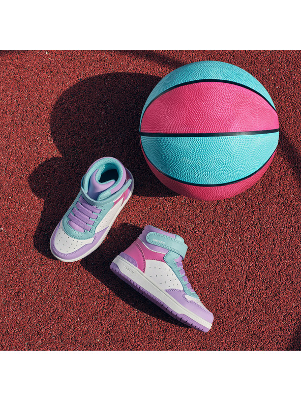 Geox Vijolčasta dekliška gležnjarska obutev Geox Washiba Girl