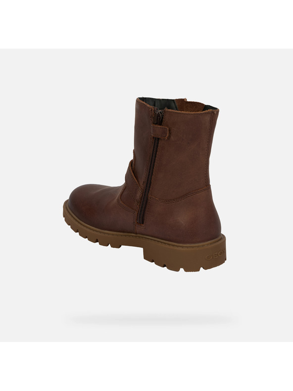 Geox Rjava dekliška gležnjarska obutev Geox Shaylax