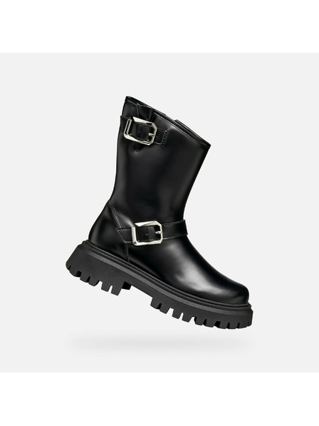 Geox Črna dekliška gležnjarska obutev Geox Maquinnens