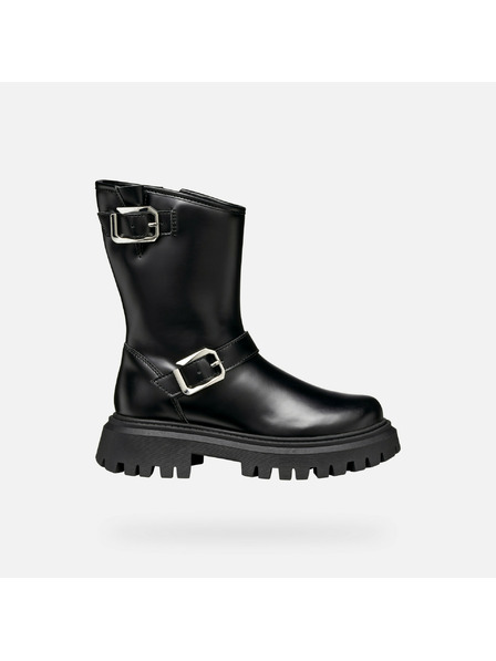 Geox Črna dekliška gležnjarska obutev Geox Maquinnens