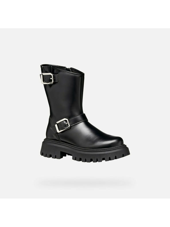 Geox Črna dekliška gležnjarska obutev Geox Maquinnens