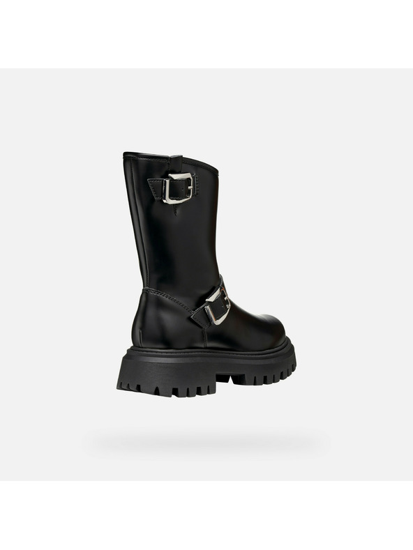 Geox Črna dekliška gležnjarska obutev Geox Maquinnens