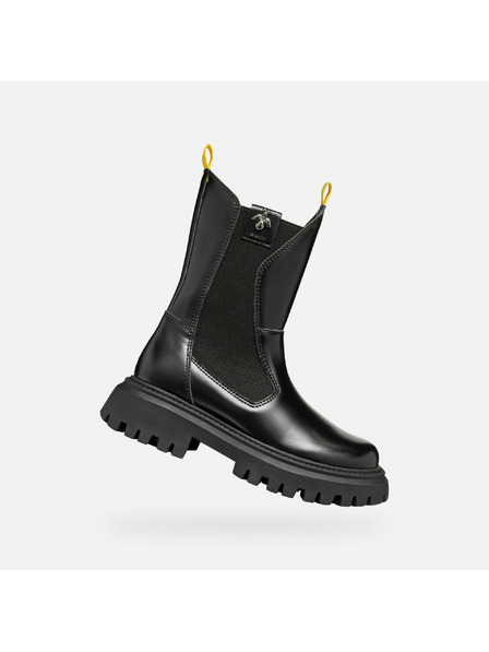 Geox Črna dekliška gležnjararska obutev Geox Maquinnens Girl