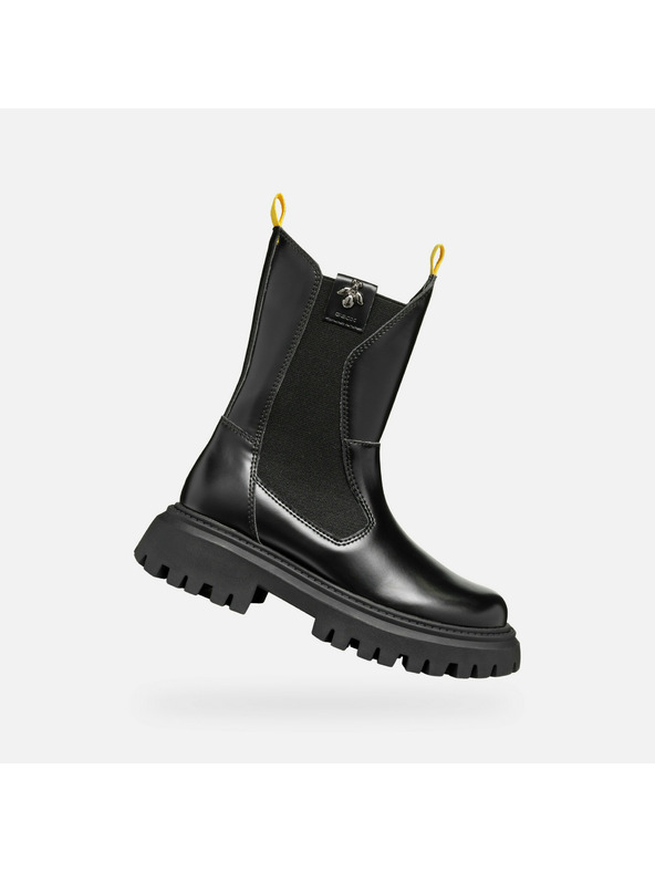 Geox Črna dekliška gležnjararska obutev Geox Maquinnens Girl