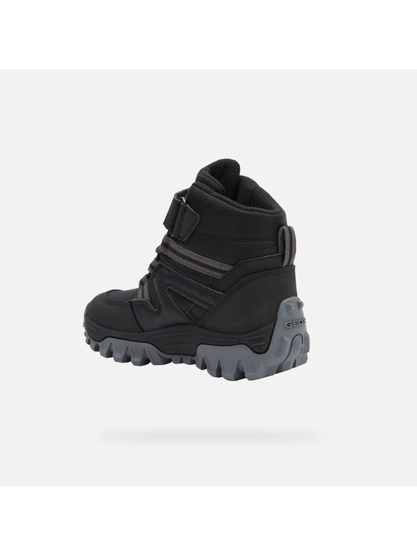 Geox Čierne detské členkové topánky Geox Himalaya B Abx