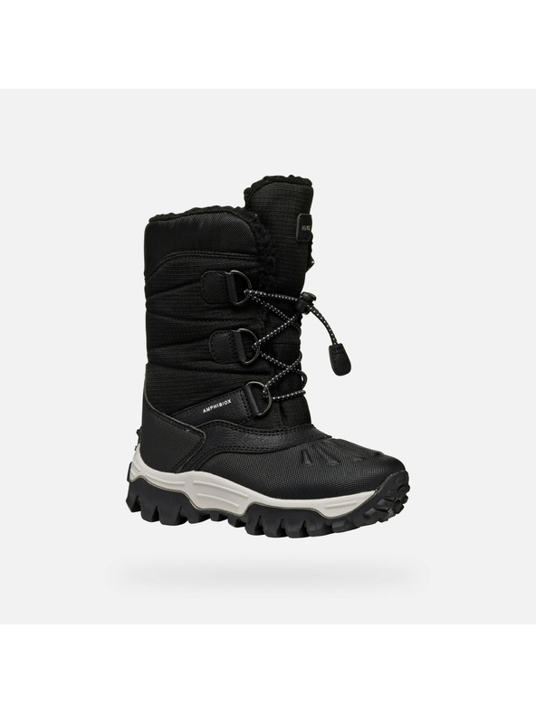 Geox Črni deški zimski čevlji Geox Himalaya ABX