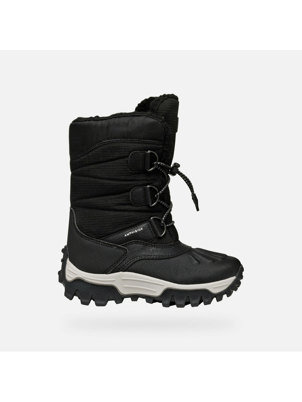 Geox Črni deški zimski čevlji Geox Himalaya ABX
