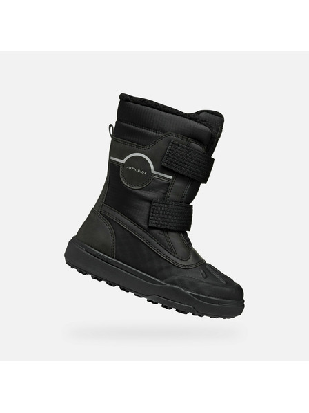 Geox Črna fantovska zimska obutev Geox Bunshee PG A