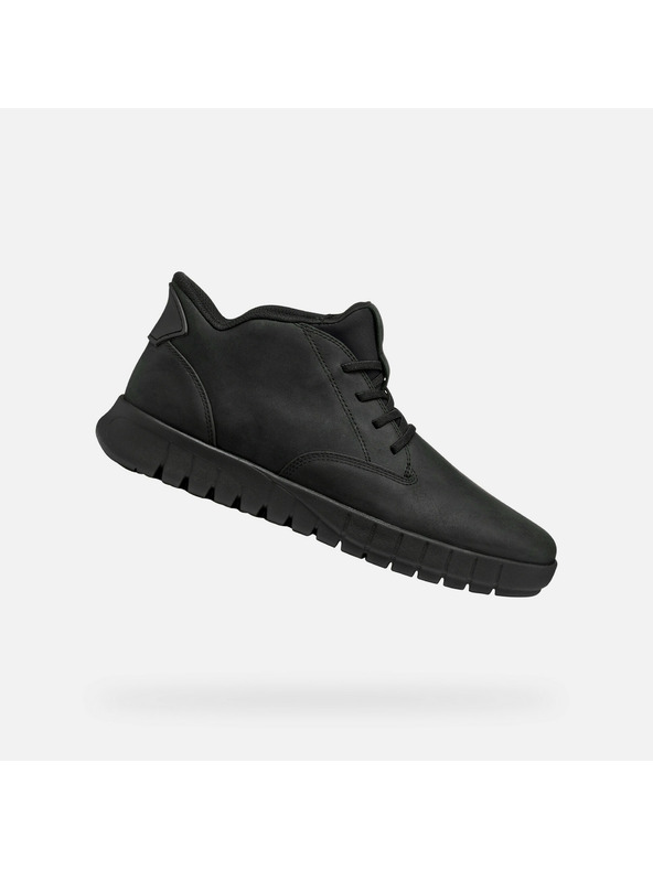 Geox Črna moška gležnjarska obutev Geox Flextride Plus