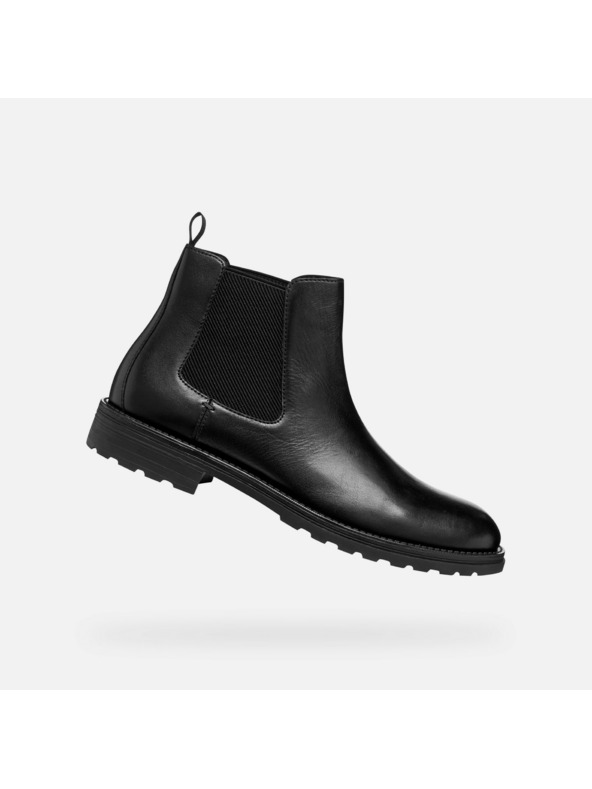 Geox Črna moška gležnjarska obutev Geox Redclif