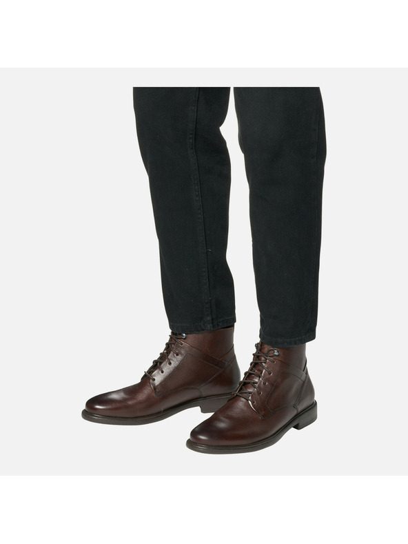 Geox Temno rjavi moški gležnarji Geox Terence