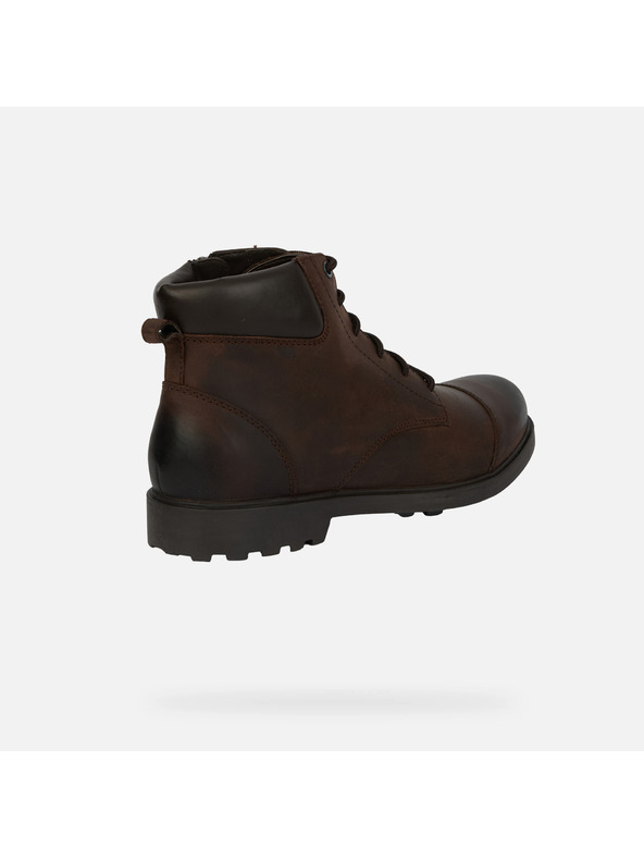 Geox Temno rjava moška gležnjarska obutev Geox Rhadalf