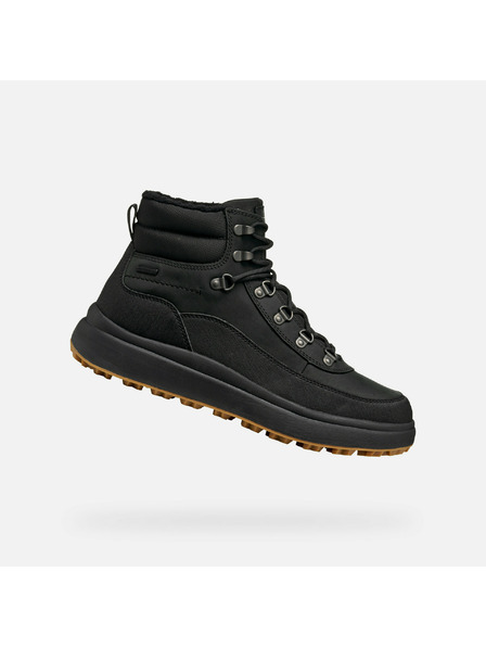 Geox Črni moški gležnjarji Geox Granito + Grip B A