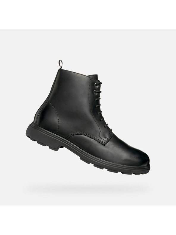 Geox Črna moška gležnjarska obutev Geox Meiern