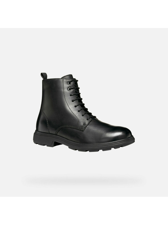 Geox Črna moška gležnjarska obutev Geox Meiern