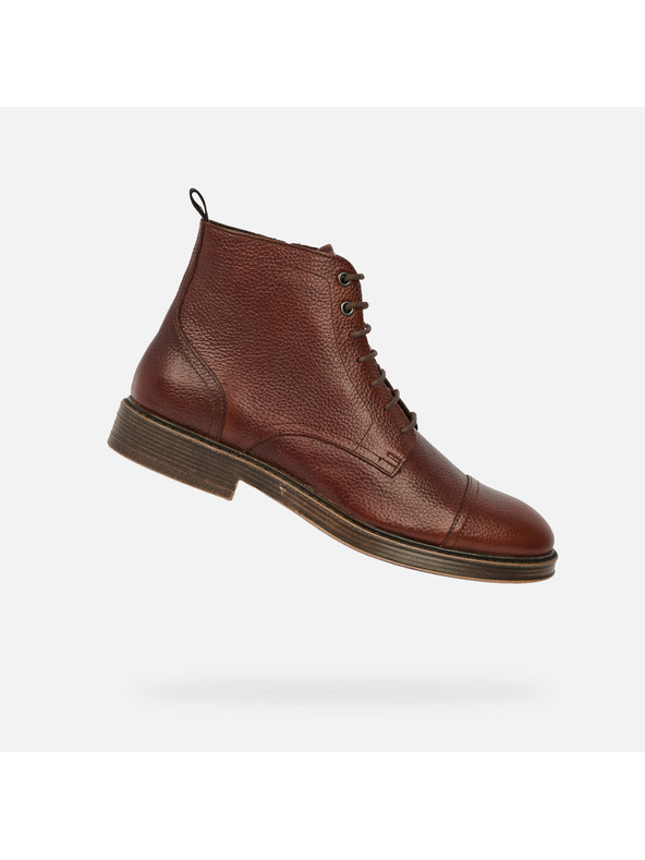 Geox Rjava moška gležnjarska obutev Geox Henreys