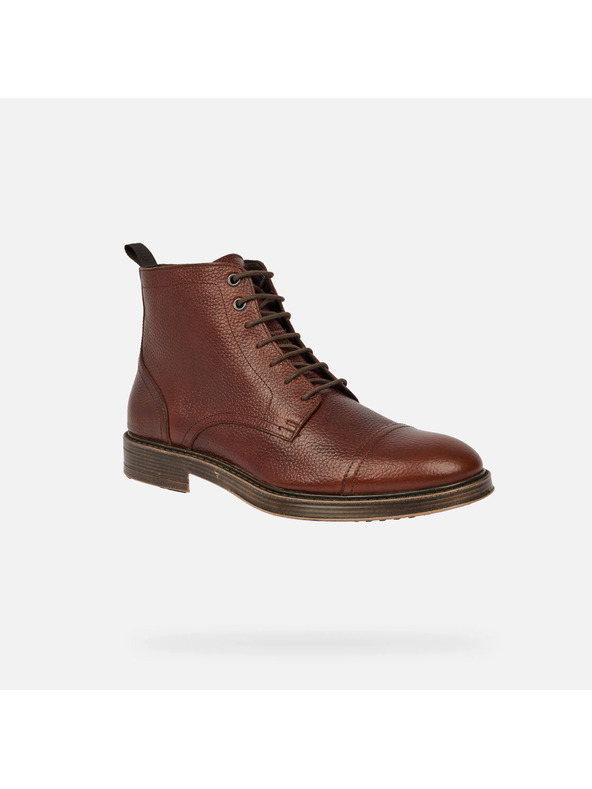 Geox Rjava moška gležnjarska obutev Geox Henreys