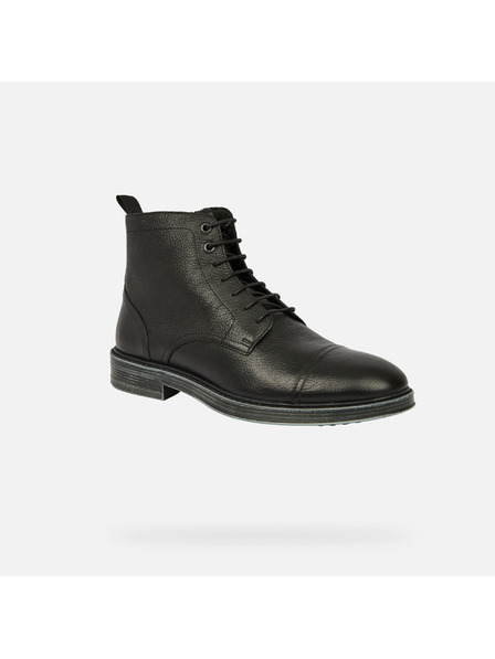 Geox Črna moška gležnjarska obutev Geox Henreys