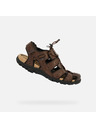 Geox Temno rjavi moški sandali Geox Omo Sandal Strada