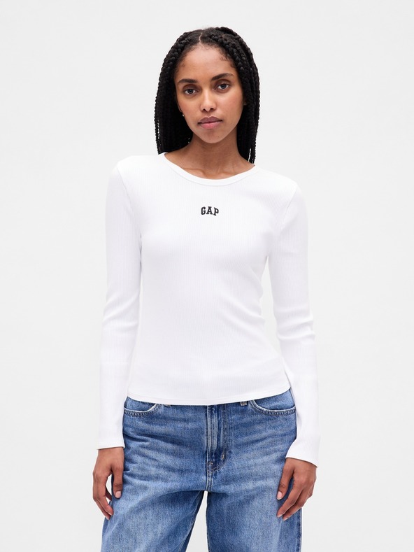GAP Rebrasta majica z logom GAP