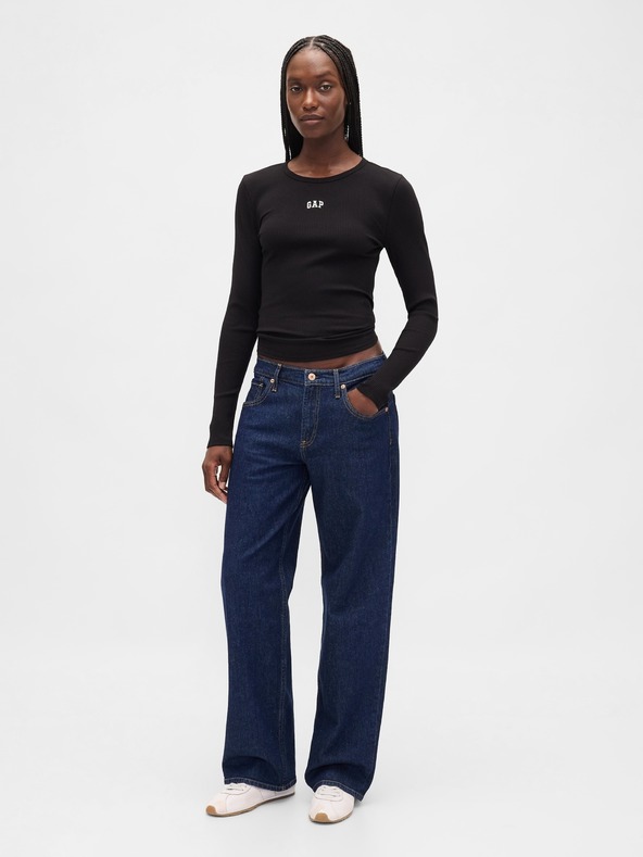 GAP Rebrasta majica z logom GAP