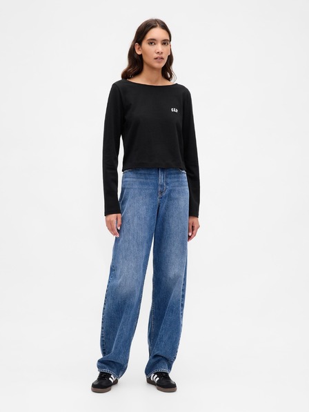 GAP Crop majica VintageSoft Heavyweight GAP