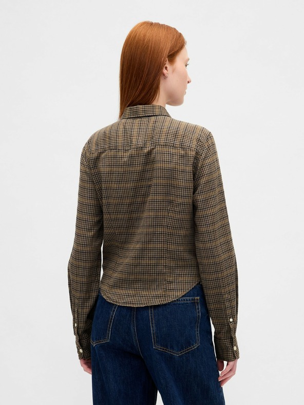 GAP Flanelna crop srajca GAP