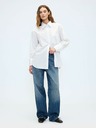 GAP Oversize poplin srajca z logotipom Big Shirt GAP