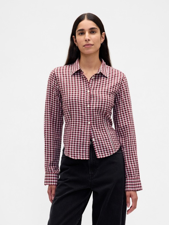 GAP Flanelna crop srajca GAP