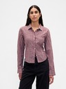 GAP Flanelna crop srajca GAP